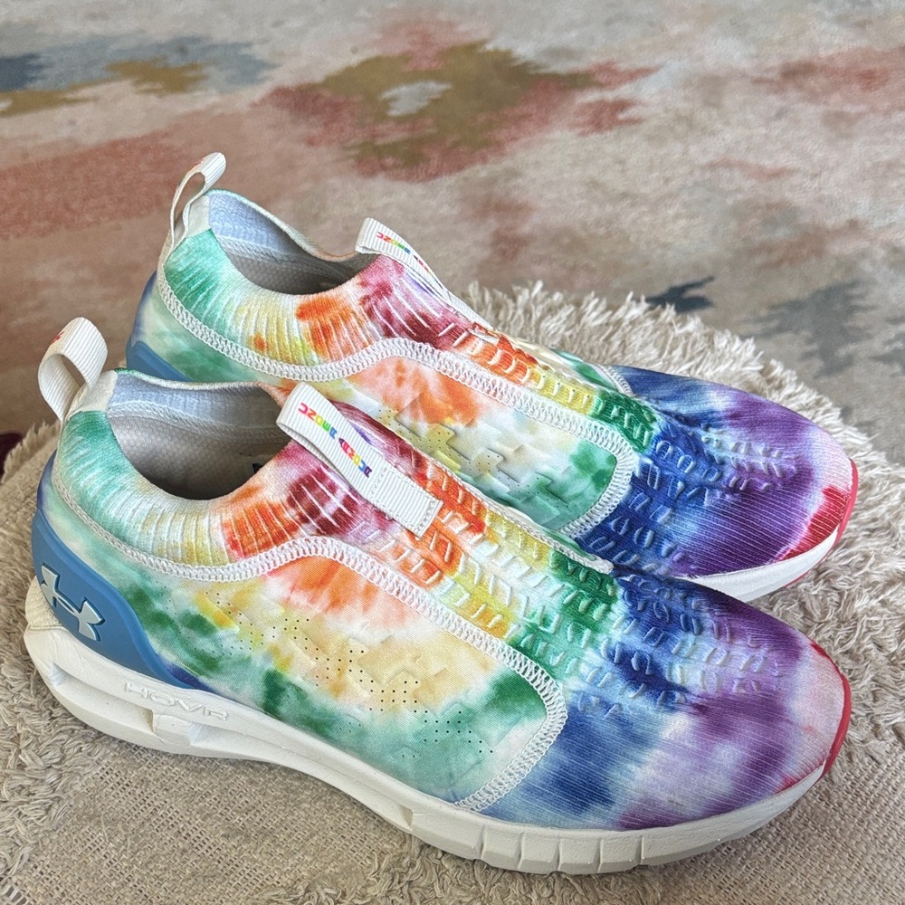 Under Armour HOVR Phantom Slip Rainbow Shoes Sneaker M 8.5 W 10 🌈 PERFECT